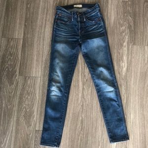 Madewell size 24, 9” high rise skinny denim